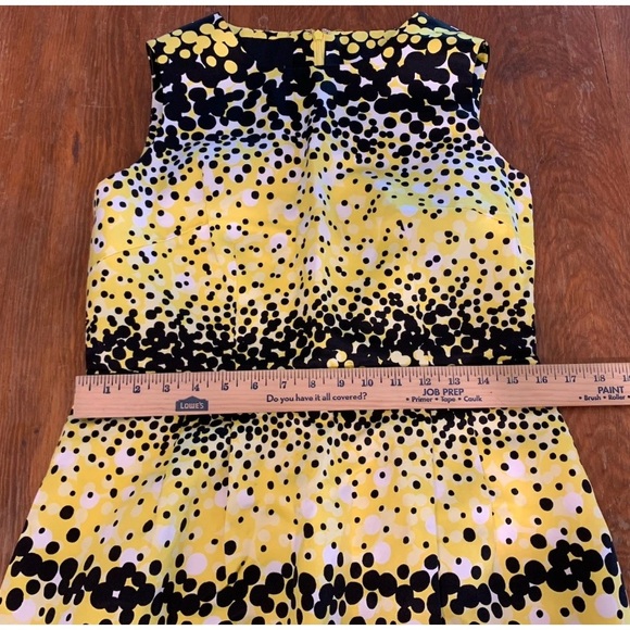 Carlisle Yellow and Black Sleeveless Dress Size 10 - Picture 6 of 13